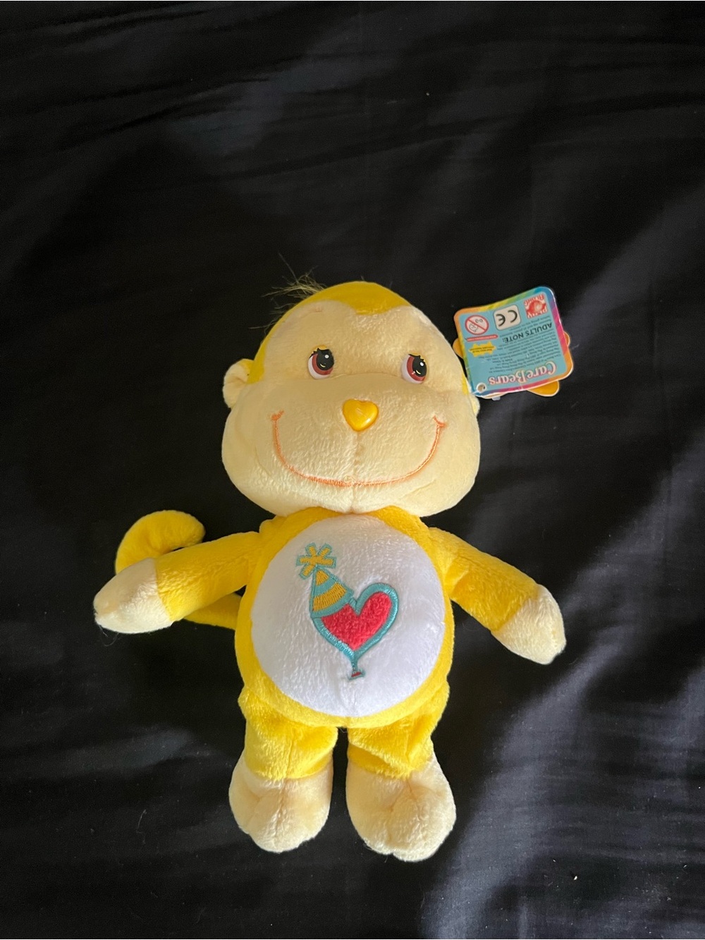 Vintage Care Bears Cousins “Playful Heart Monkey” 8” Plush Good/Fair condition